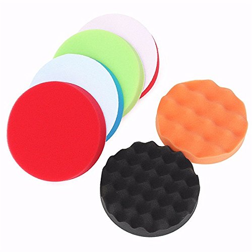 KingLan 6 sztuk 6 cali 150 mm polerowanie / bufing pad zestaw do polerowania samochodu