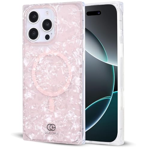 Image of COCOMII Rectangle for iPhone 16 Pro Case, Pink Opal
