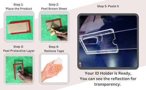 Image of PROOFIITO Universal Fit Card Cover Holder for car with 3MM Double Sided Tape