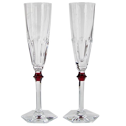 バカラ Baccarat グラス シャンパンフルート ペア アルクール イヴ レッドボタン HARCOURT EVE シャンパングラス 25cm 2807194 2807194 [並行輸入品]