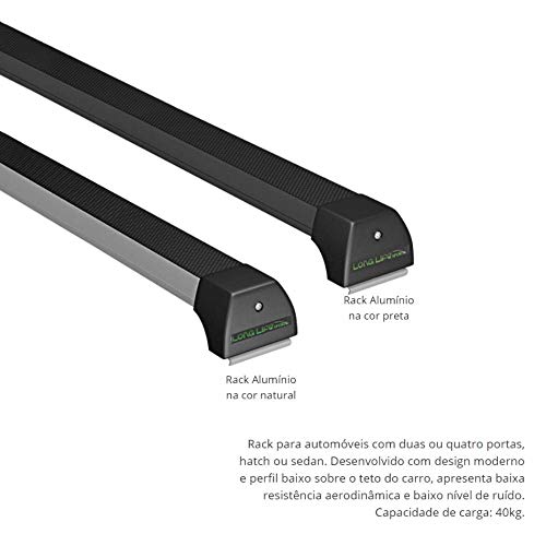 Rack Long Life Em Alumínio Gol G5 / G6 / G7 / Saveiro / Voyage - 4 Portas (A Partir De 2009) (2 peça