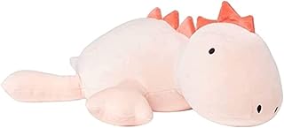 Dinosaur Weighted Plush Toy,Dinosaur Stuffed Animal,Triceratops Weighted Stuffed Animals,Weighted Plush Animals for Anxiety(13.7Inch, Stegosaurus), Pink