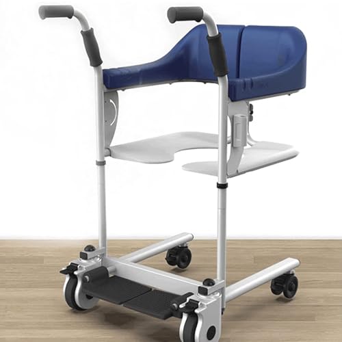 介護 患者リフト車椅子看護ヘルパー医療全身移動シフターベッドサイド便器 180 度分割シートシャワーチェア付き 自走用車いす