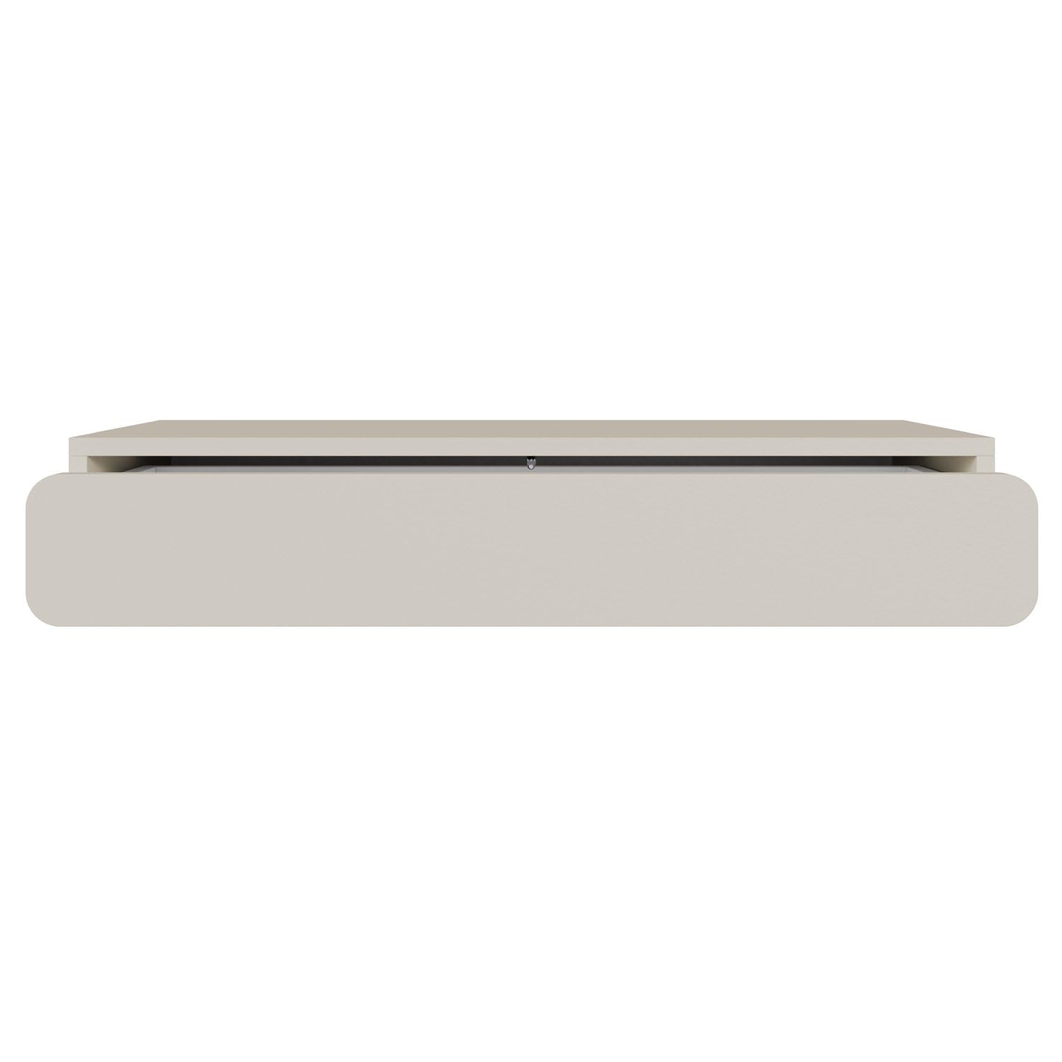 Selsey Mesa Consola de 90 x 35 x 17 cm, diseño Minimalista con cajón, cajón Colgante para salón o Pasillo, Tablero Laminado Resistente, Gris Beige, Elegante Juego de Muebles de Pasillo