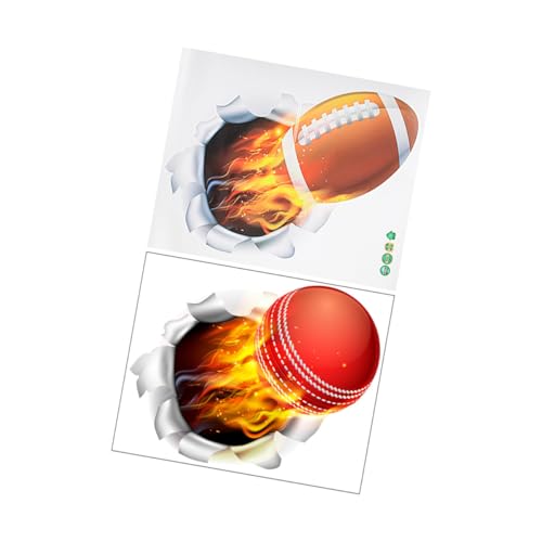 Set 3D Stickers Deportivos para Pared 2 piezas
