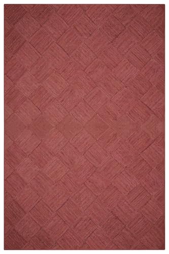 Tapis de sol tressé en jute Kilim 1,8x2,7m marron à tissage plat pour salon et chambre