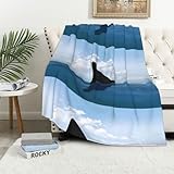 Photo Gallery mygann blue fish - coperta universale per il viso quattro stagioni, 102 x 152 cm, leggera e portatile, per letto, divano, ufficio, campeggio Photo Gallery mygann blue fish - coperta universale per il viso quattro stagioni, 102 x 152 cm, leggera e portatile, per letto, divano, ufficio, campeggio