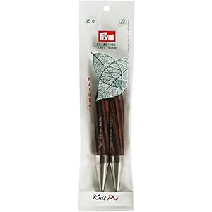 Prym rondbreinaalden punten NATURAL gekleurd lang 12,8 cm 15,00 mm rondbreinaald, hout, meerkleurig, 15,0 mm
