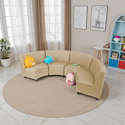 Image of FDP Kid Comfort Collective Modular Wedge Chairs, 4-Pack - Sand