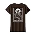 F-CAW-F Crow Tarot Card Funny Halloween Vintage On Back T-Shirt, Women, Brown, Small