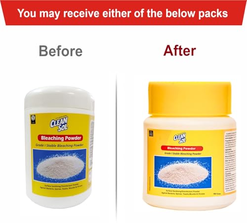 Cleansol Bleaching Powder for Disinfectant, Bathroom, Algae, Water Tank, Clothes and Outdoor Area Cleaning- 500 Gram