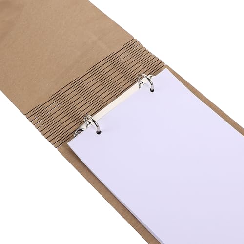 Cuaderno de visitas rústico de madera para bodas y eventos con diseño ligero 4