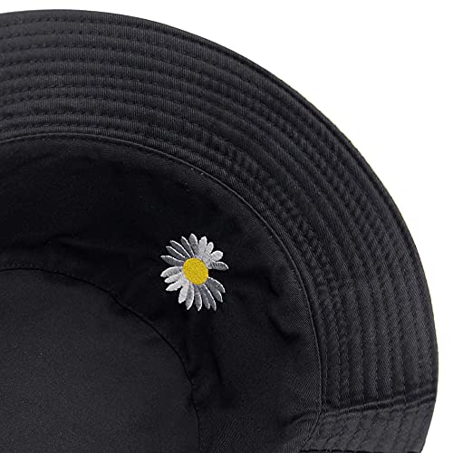 Eybf Flower Reversible Bucket Hat Fishing Summer Travel Beach Sun Hats Emboridery Vistor Cap  thumb #4