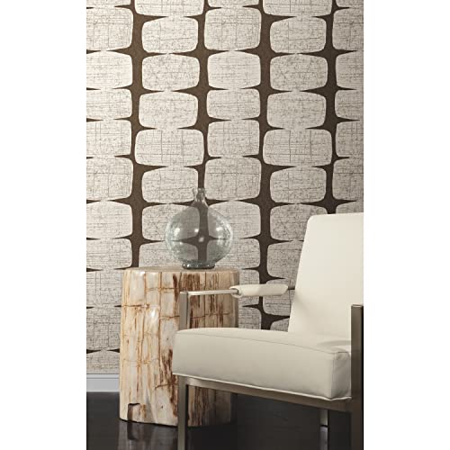 RoomMates RMK12349PL Mid-Century Beads Peel and Stick Wallpaper, Brown by RoomMates - Image 9