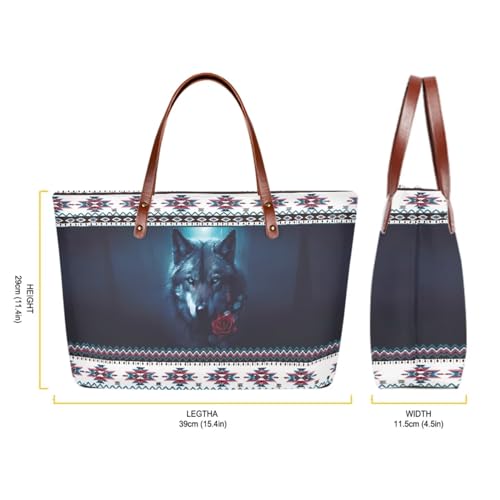 Image of Top Handle Purse for Women, Large Tote Handbag With PU Wallet Set, Gift for Mom
