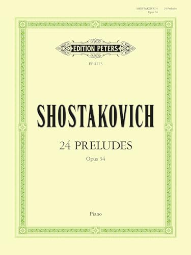 Shostakovich: 24 Preludes Op. 34 for Piano (EP4773