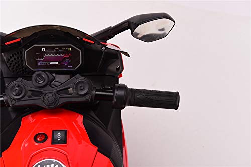 TAMCO 12V Ride on motorcyclewith Hand Racing /Foot Brake/Light Wheel/PU seat Kids Ride on Toys