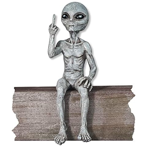 Rude Alien Statue “Flipping The Bird” Cover