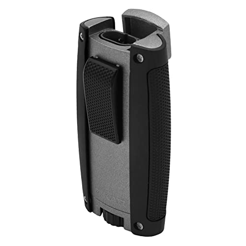 Encendedor Xikar Turismo doble llama jet gris miniatura 4