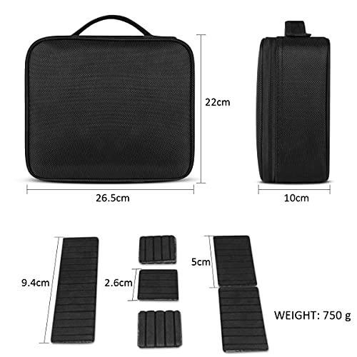 FORRICA Kosmetiktasche Damen Kosmetikkoffer Tragbar Kosmetik Organizer Travel Schminktasche Mädchen Frauen Makeup Koffer… – Bild 7