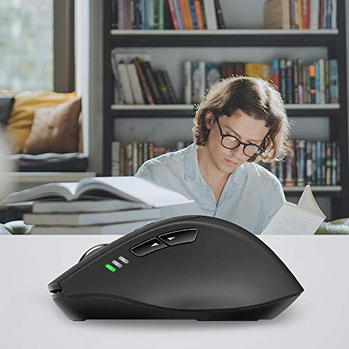 Mouse wl+bt rapoo mt550 las black