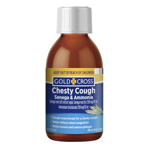 Gold Cross Senega and Ammonia Chesty Throat Relief Cough Syrup 200 ml