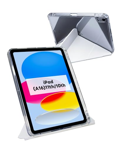 Étui transparent pour iPad 11 idéal pour travailler et dessiner partout avec porte-crayon