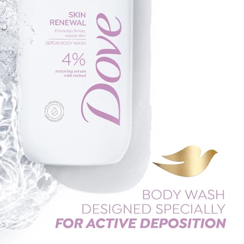Image of Dove Skin Renewal Serum Body Wash | 4% Restoring Serum with Retinol | Promotes firmer, supple skin | Paraben & SLS free | 300 ml