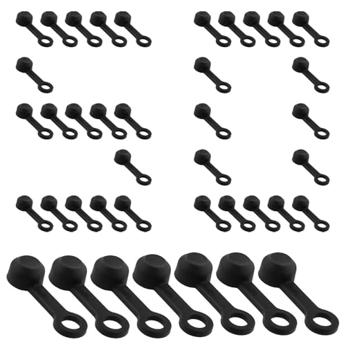 Générique Cache de Purgeur de Frein pour Vélo | 50 Pièces d'Accessoires en Caoutchouc pour Cyclisme - Couvercles de Protection pour Purgeurs - pour VTT Motocyclette Cyclisme Adultes Plein Air