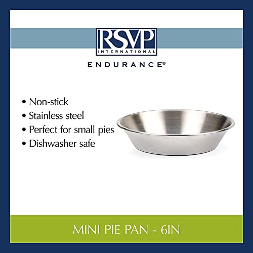 Rsvp EMPIE6SET International Mini Pie Pan Set Of 6, Stainless Steel thumb #3