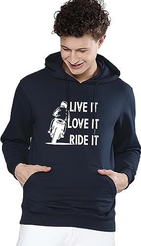 Image of Ja Qual Mens Maroon Full Sleeve Printed Hooded Sweatshirt