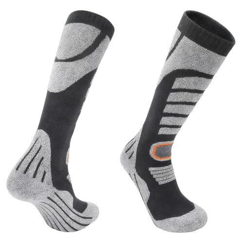 WUEAOA Chaussettes d'hiver Thermiques de qualité supérieure (1 Paire), Douces et absorbantes la Transpiration, pour Le Ski de Fond, la randonnée et Le Quotidien