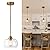 puncoll Gold Pendant Light Fixture for Kitchen Island - Modern Pendant Light Fixtures - 1-Light Glass Pendant Lighting for Dining Room H-9385-BG-R