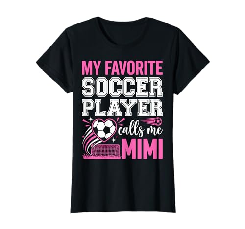 My Favorite Soccer Player Calls Me Mimi Ball Floral T-Shirt