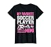 My Favorite Soccer Player Calls Me Mimi Ball Floral T-Shirt