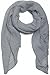styleBREAKER Damen Schal Einfarbig mit fein gekreppter Oberfläche, leichtes Tuch, Plissee, Plissee-Falten 01016107, Farbe:Grau