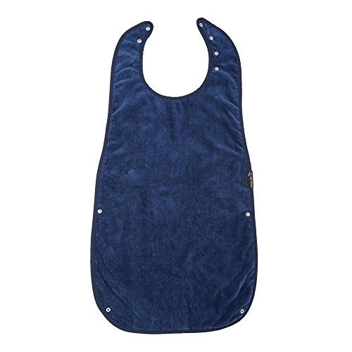 Adult Feeding Bib, Waterproof - Navy