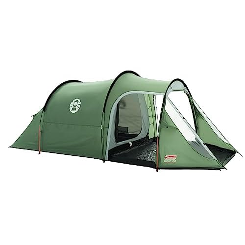 Coleman Tent Coastline 3 Plus, compact 3 man tent, 3 person tunnel tent, lightweight camping tent with awning and windows, Waterproof thanks to 3,000mm water column
