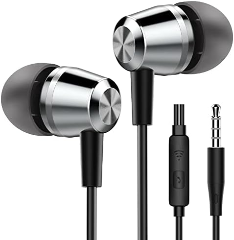 Blukar Earphones, In-Ear Headphones Earphones High Sensitivity Microphone – Noise Isolating, High Definition, Pure Sound for iPhone, iPad, Smartphone, MP3 Players etc.