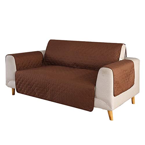 YMYP08 Sofa Cover Integrated Sofa Pet Scratch-resistant Sofa Cushion Brown Soft Machine Washable Sofa Cover (Size : 180 * 196cm)