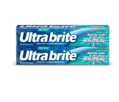 Ultra Brite Bk Sda Size 6z Ultrabrite Baking Soda & Peroxide Whitening Toothpaste Pack of 2
