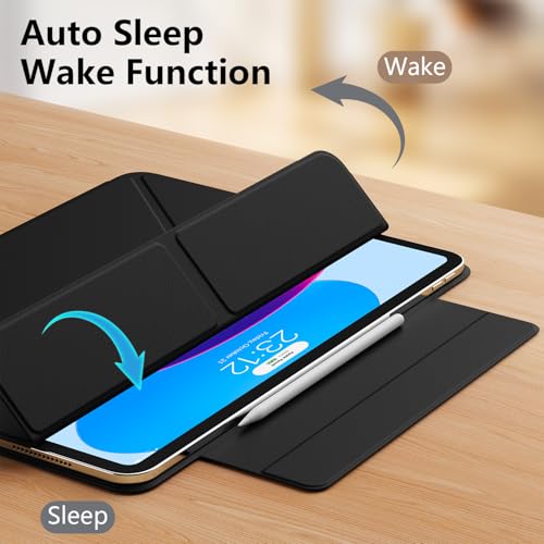 Image of for iPad (A16) 11th Generation Case 11 Inch 2025, iPad 10th Gen Case 10.9 Inch 2022, Convenient Magnetic Attachment, Two-Way Trifold Stand, Slim Tablet Cover Protection, Auto Sleep /Wake