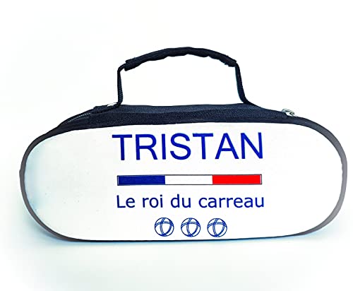 Sacoche de pétanque personnalisée 3 Boules - Qualite SUPERIEURE - Cadeau fête des pères - Cadeau Homme BBR Cover