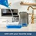 S&T INC. Dish Soap Dispenser and Sponge Holder for Kitchen Sink, Sponge Included, 13 Ounces, Metallic Silver