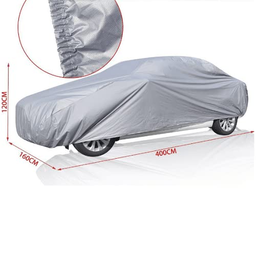 Funda para coche impermeable a Prueba de Polvo Anti-UV gris (Talla S) - imagen 2