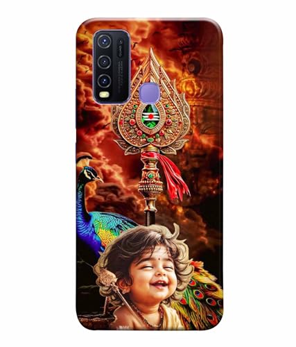 Image of Lord Murugan God Kartikeya Printed Hard Back Case Cover & Compatible for Vivo Y30 / Vivo Y50 (Multicolor) - D1804