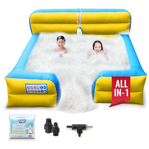 Tall Wall All in 1 Inflatable Foam Pit Without a Pump, Stand, or Foam Fan