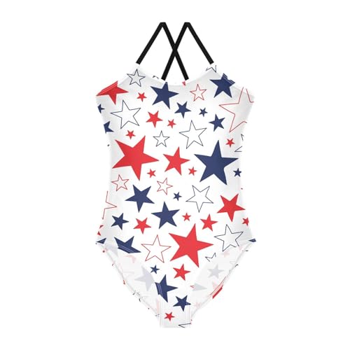 Image of Girls one Piece Swimsuit Summer UPF 50+ Quick Dry Beach Bathing Suit with Straps Swimwear 3-10 Years