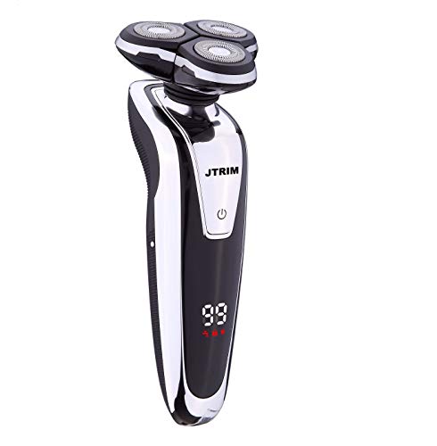 Best Electric Razor For Men by JTrim 3DFLEX DIGITAL Wet dry Cordless Rotary Shavers