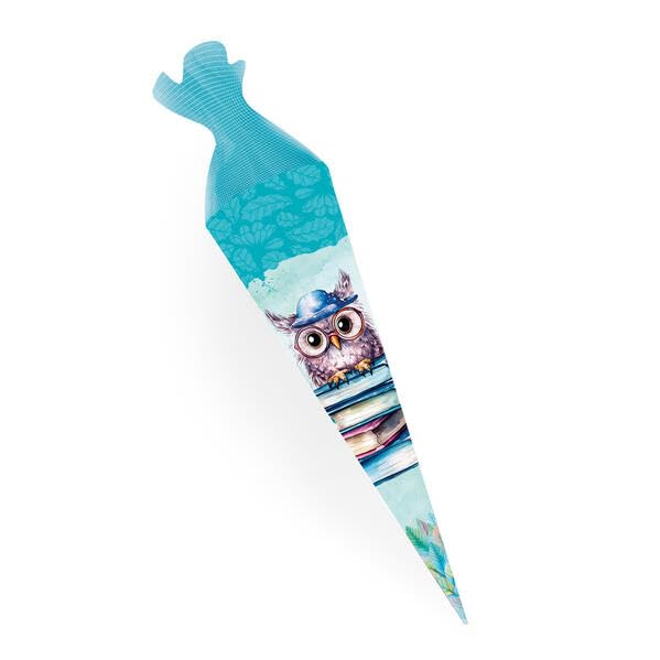 TRÖTSCH - Schultüte 35 cm Eule : Schultüte Einschulungstüte Zuckertüte Geschwistertüte